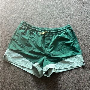 Plus size green Old Navy swim shorts